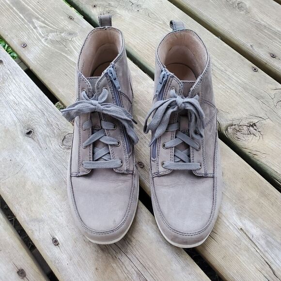 Vionic Orthaheel Shawna Slate Gray Casual Boot Waterproof High Top Sneakers 7.5 - Picture 3 of 9